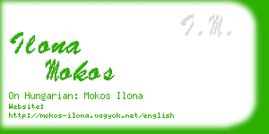 ilona mokos business card